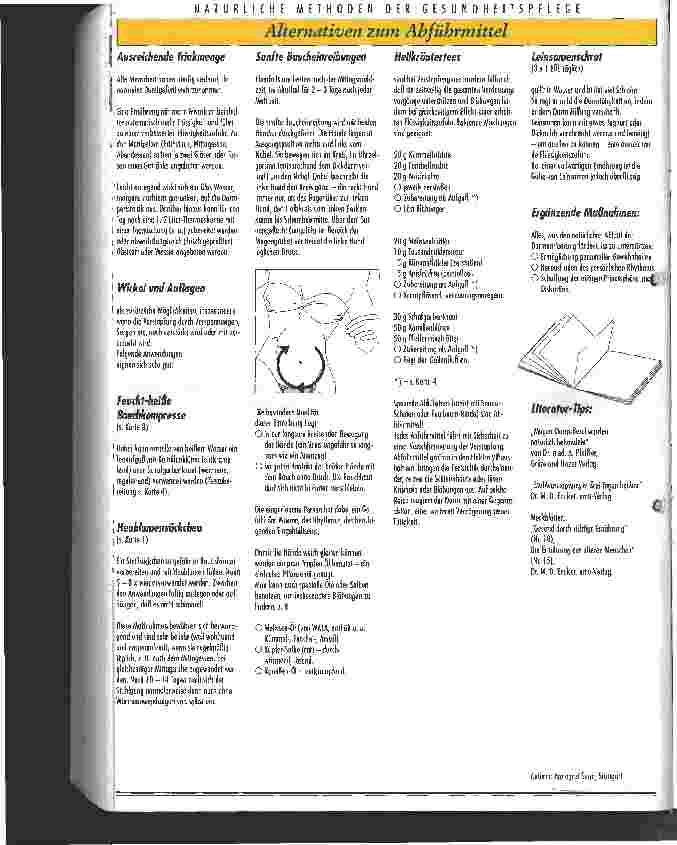 Vorschauseite 2: Alternativen zum Abführmittel Natürliche Methoden der Gesundheitspflege