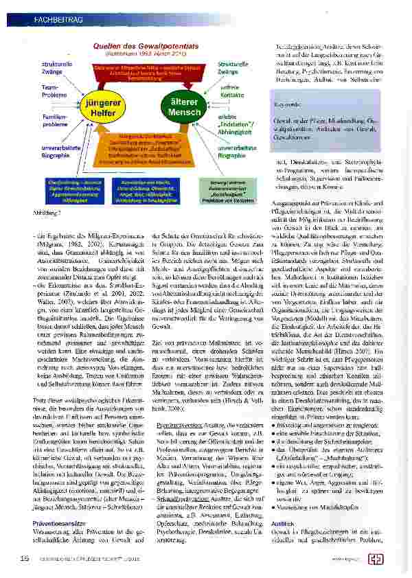 Vorschauseite 4: Gewalt in der Pflege: Ursachen, Häufigkeiten und Prävention