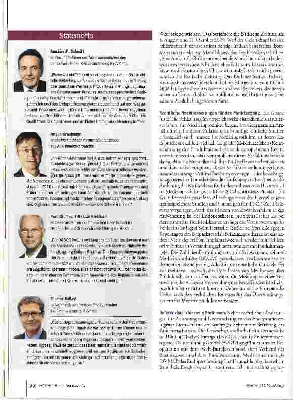 Vorschauseite 3: Qualitätskontrolle fürs Kunstgelenk