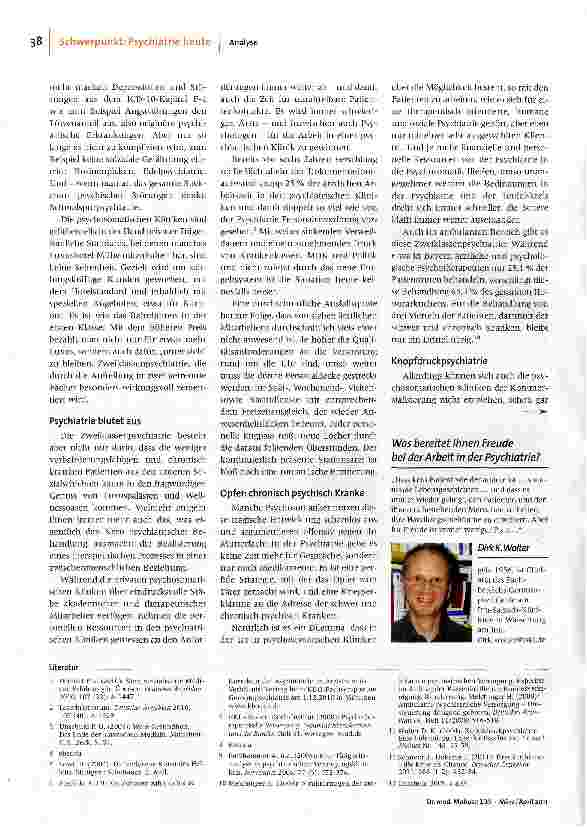 Vorschauseite 3: Fließband-; Schmalspur-, Zweiklassenpsychiatrie