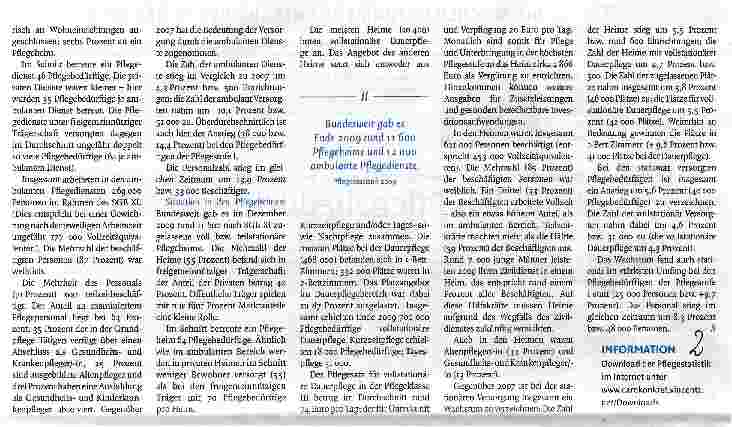 Vorschauseite 2: 2,34 Millionen Pflegebedürftige