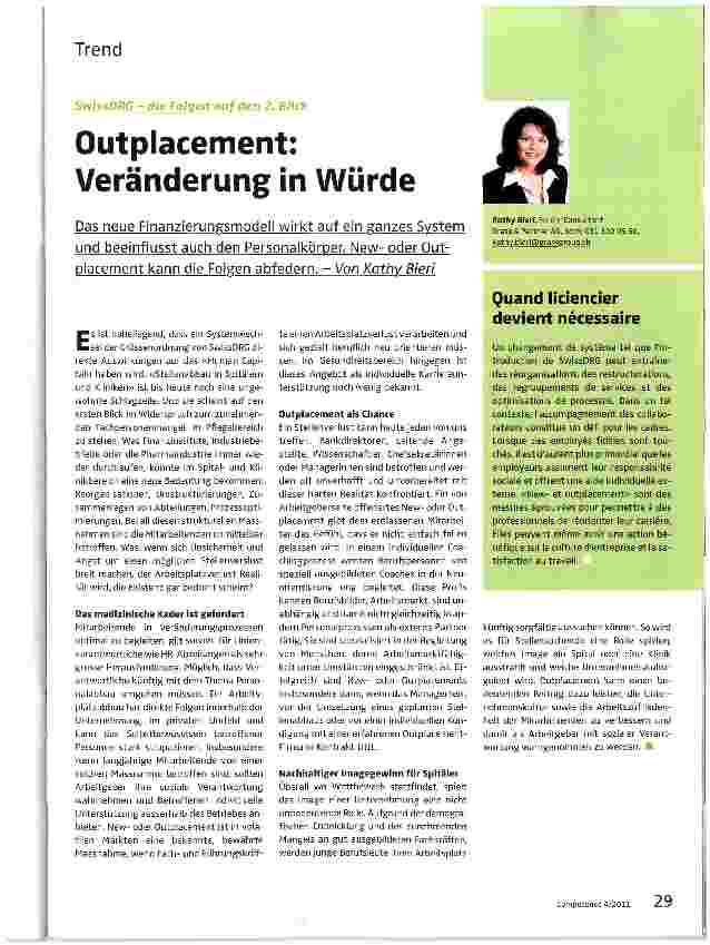 Vorschauseite 1: Outplacement: Veränderung in Würde