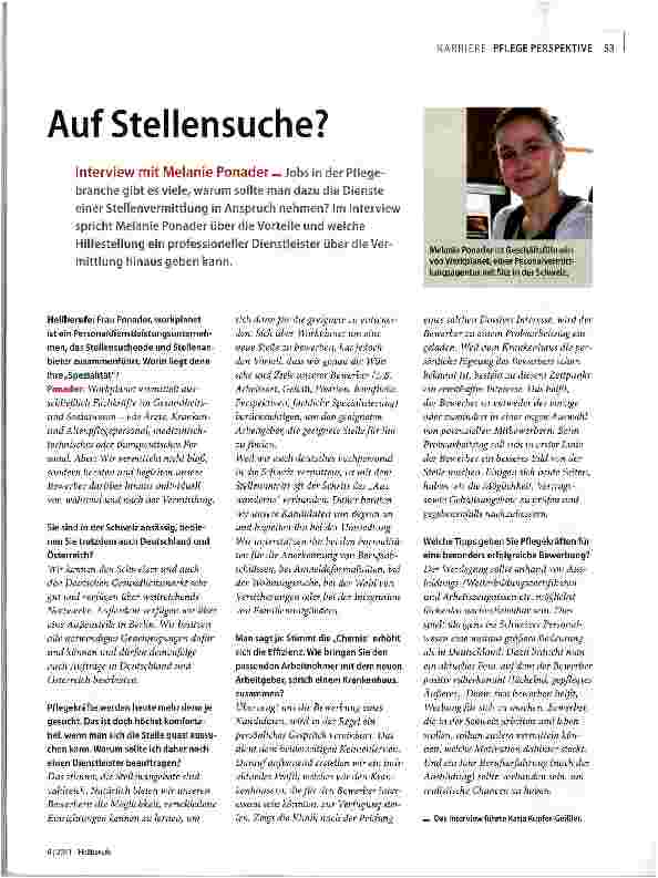 Vorschauseite 1: Auf Stellensuche?