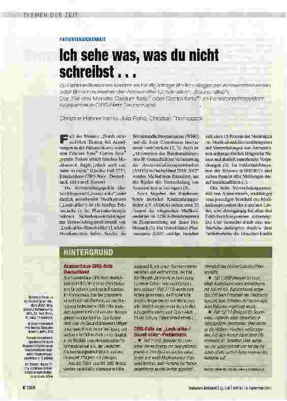Vorschauseite 1: Ich sehe was, was du nicht schreibst...