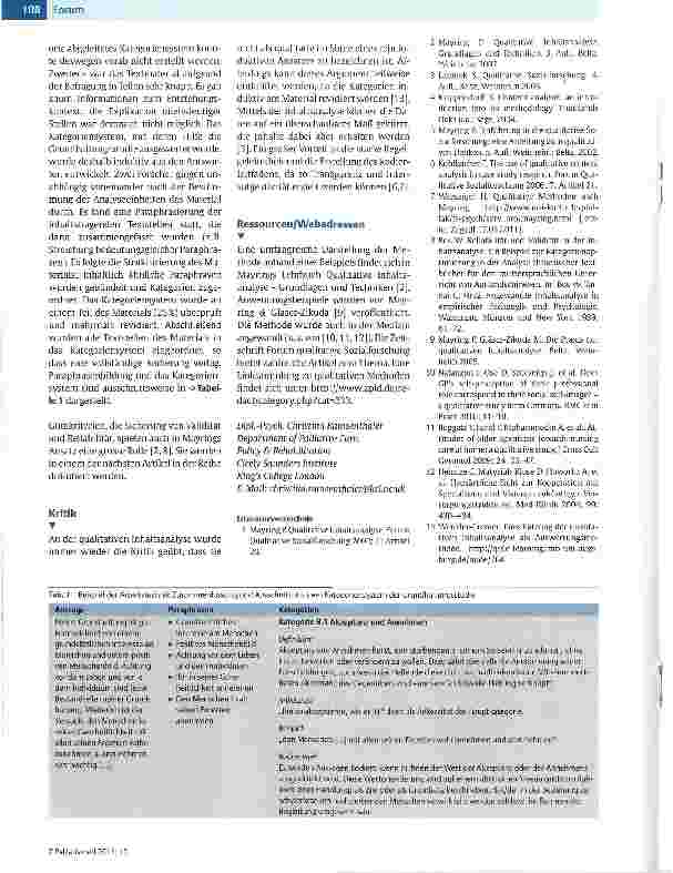 Vorschauseite 3: Qualitative Analysemethoden im Fokus: Qualitative Inhaltsanalyse nach Mayring