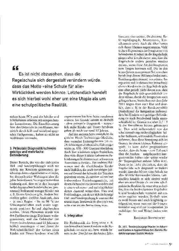 Vorschauseite 2: Wieso nicht mehr Kinder mit Down-Syndrom?