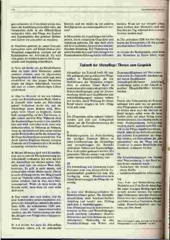 Vorschauseite 3: Zukunft der Altenpflege
