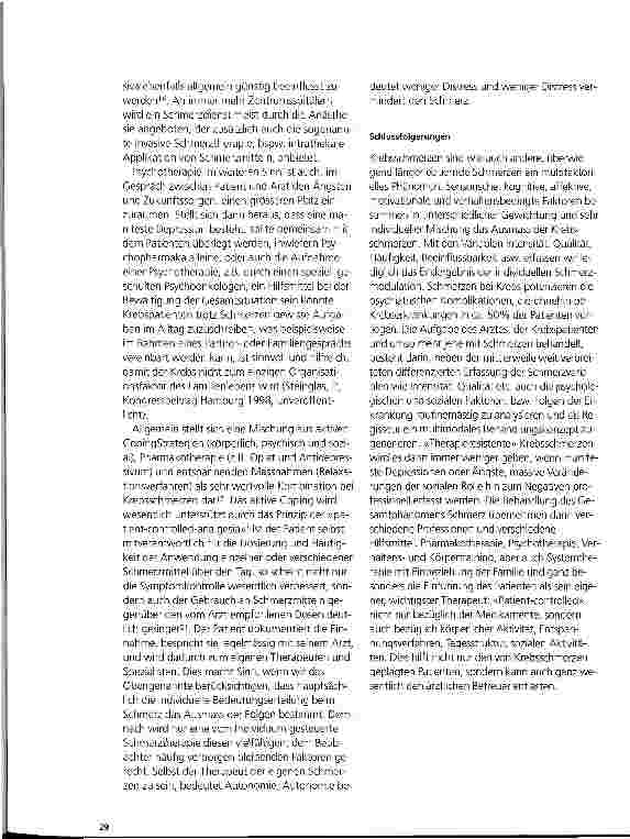 Vorschauseite 3: Psychosoziale Aspekte der Krebsschmerzen
