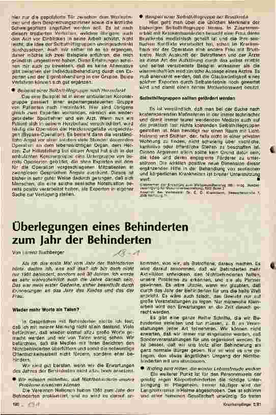 Vorschauseite 2: Selbsthilfegruppen - ergänzende Hilfe
