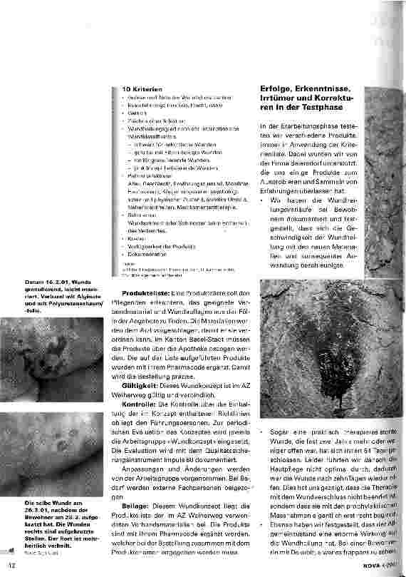 Vorschauseite 2: Wundkonzept im Altersund Pflegeheim