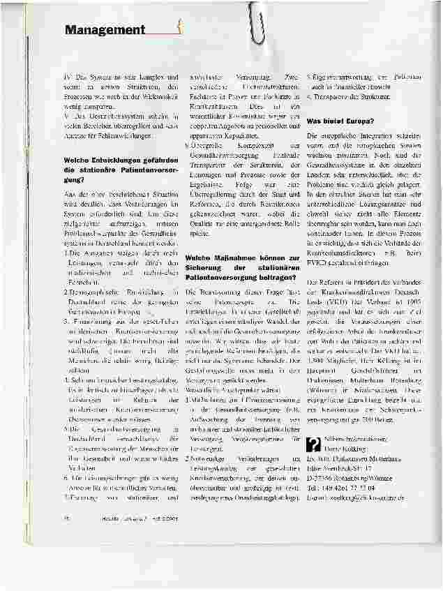Vorschauseite 2: Die finanzielle Sicherung der stationären Patientenversorgung in Deutschland