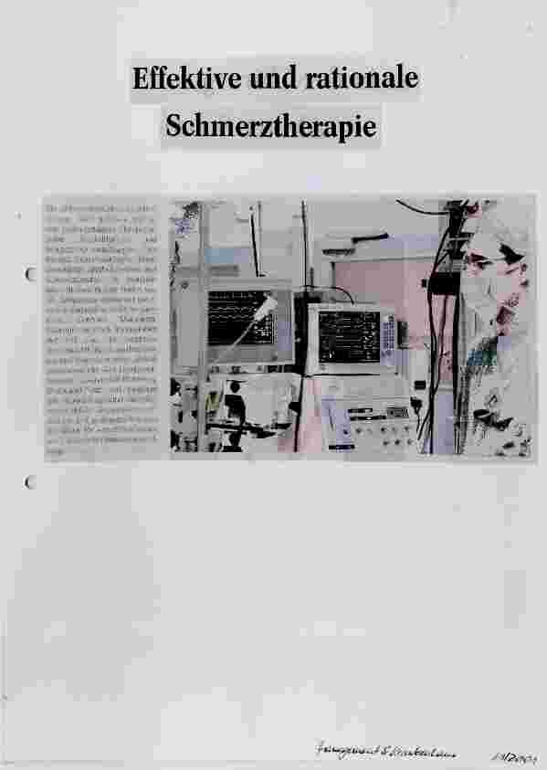 Vorschauseite 1: Effektive und rationale Schmerztherapie