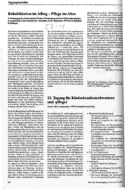 Vorschauseite 1: Rehabilitation im Alltag - Pflege im Alter