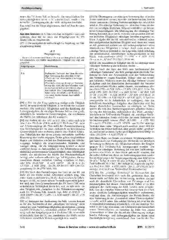 Vorschauseite 2: Ständige Vertretung des Chefarztes