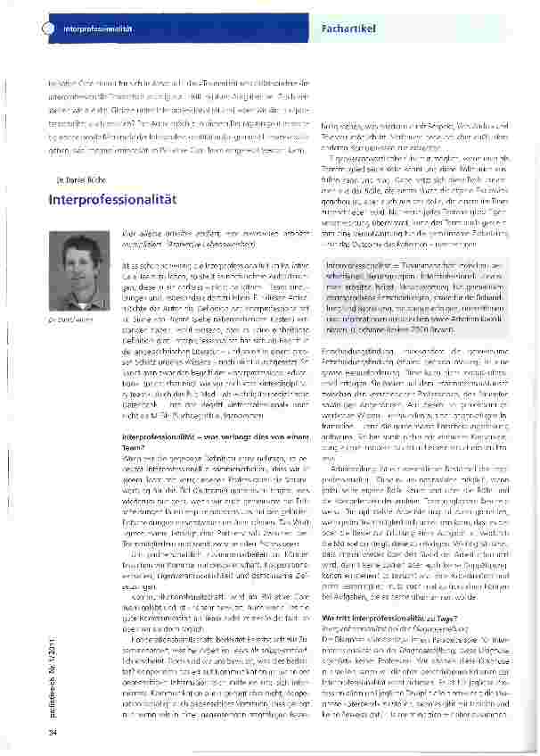 Vorschauseite 1: Interprofessionalität