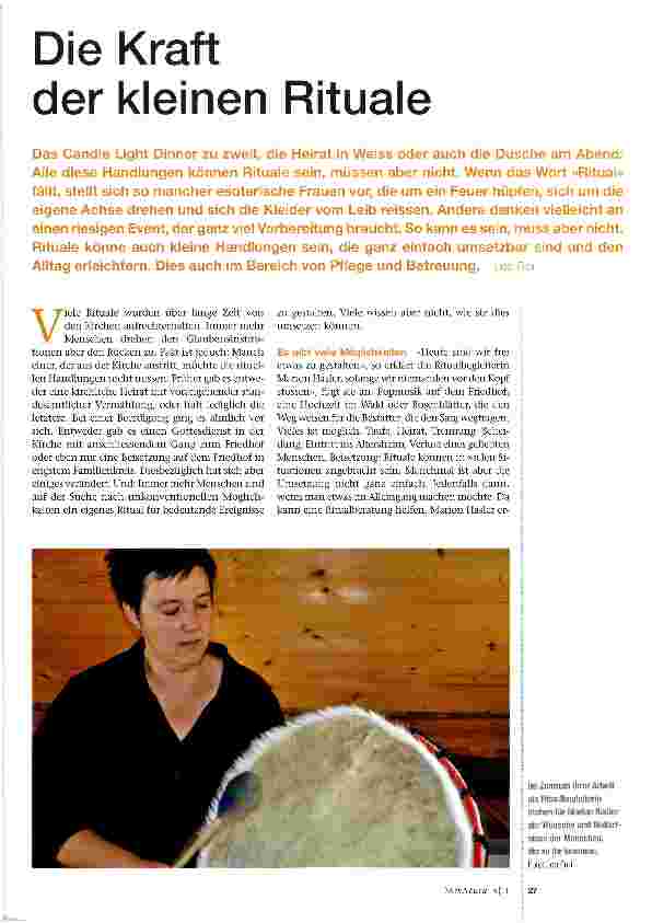 Vorschauseite 1: Die Kraft der kleinen Rituale