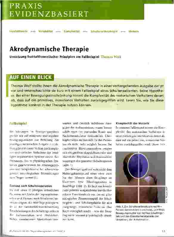 Vorschauseite 1: Akrodynamische Therapie