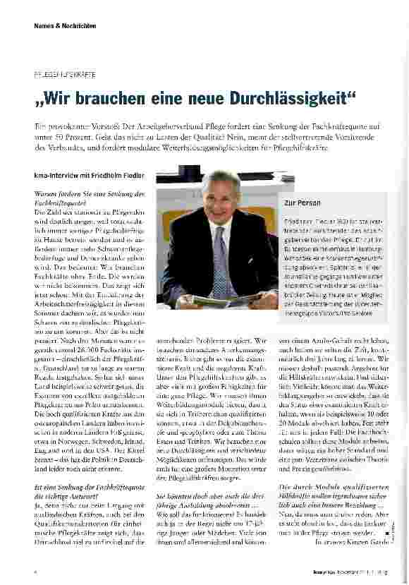 Vorschauseite 1: „Wir brauchen eine neue Durchlässigkeit