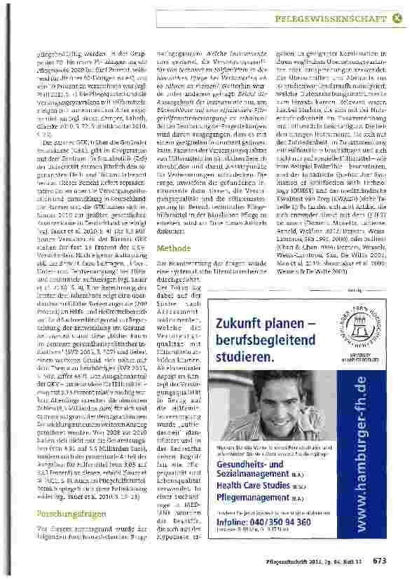 Vorschauseite 2: Bestimmung der Versorgungsqualität von technischen Hilfsmitteln im häuslichen Umfeld