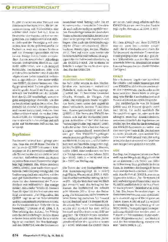 Vorschauseite 3: Bestimmung der Versorgungsqualität von technischen Hilfsmitteln im häuslichen Umfeld