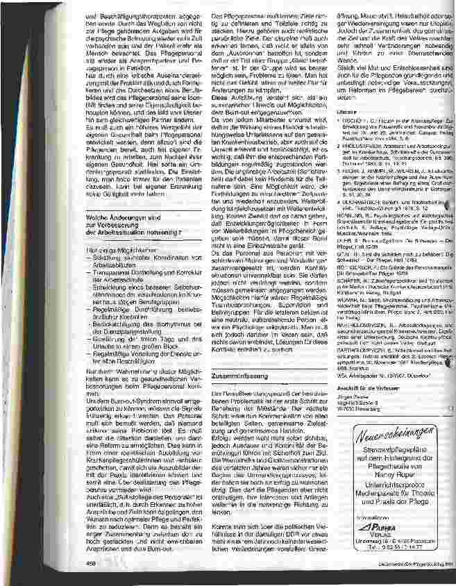 Vorschauseite 5: Belastungen in der Krankenpflege 2. Teil