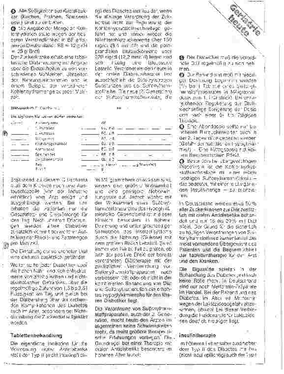 Vorschauseite 2: Therapiebesonderheiten des Altersdiabetes