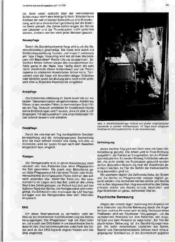Vorschauseite 4: Pflege und Betreuung der Patienten vor und nach der Kochenmarktransplantation