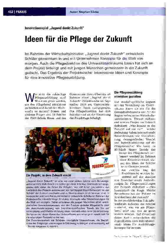 Vorschauseite 1: Ideen für die Pflege der Zukunft