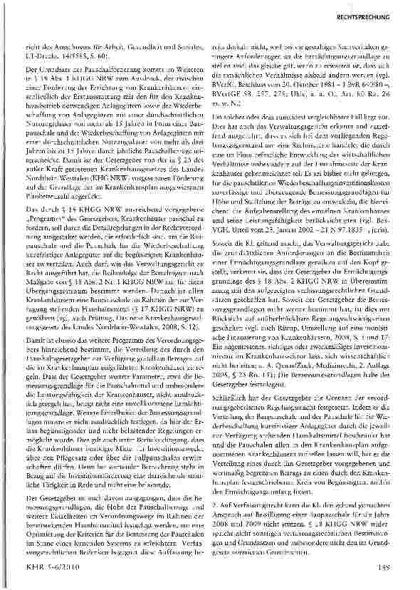 Vorschauseite 6: Rechtmäßigkeit Baupauschale Nordrhein-Westfalen