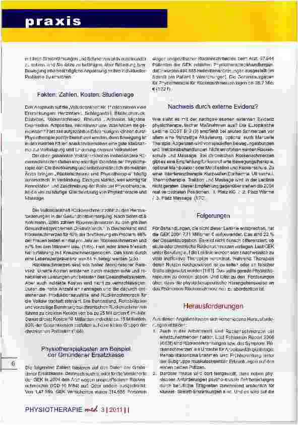 Vorschauseite 2: Volkskrankheit Rückenschmerz