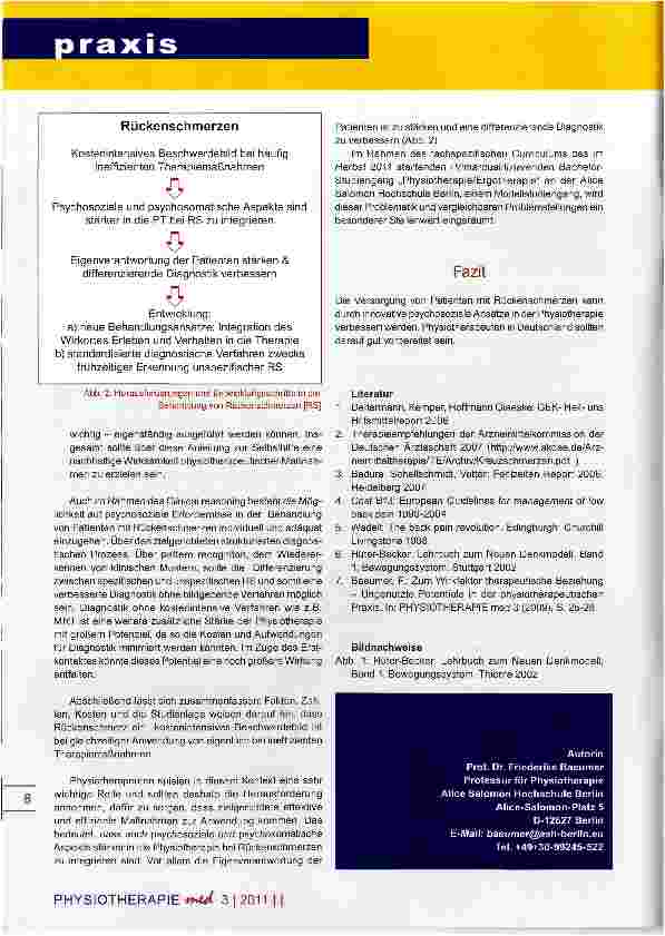 Vorschauseite 4: Volkskrankheit Rückenschmerz