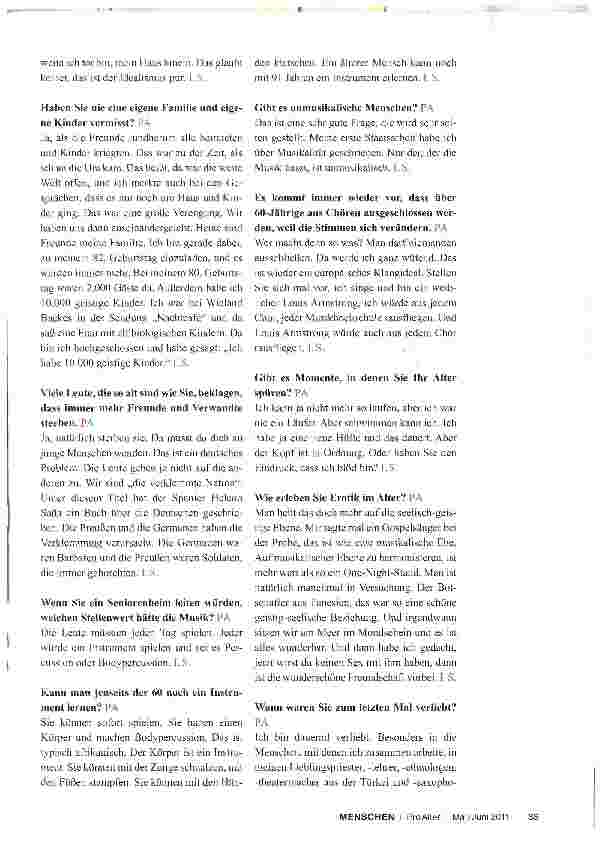 Vorschauseite 2: „Ich möchte die Menschen glücklich machen und das bringt Glück