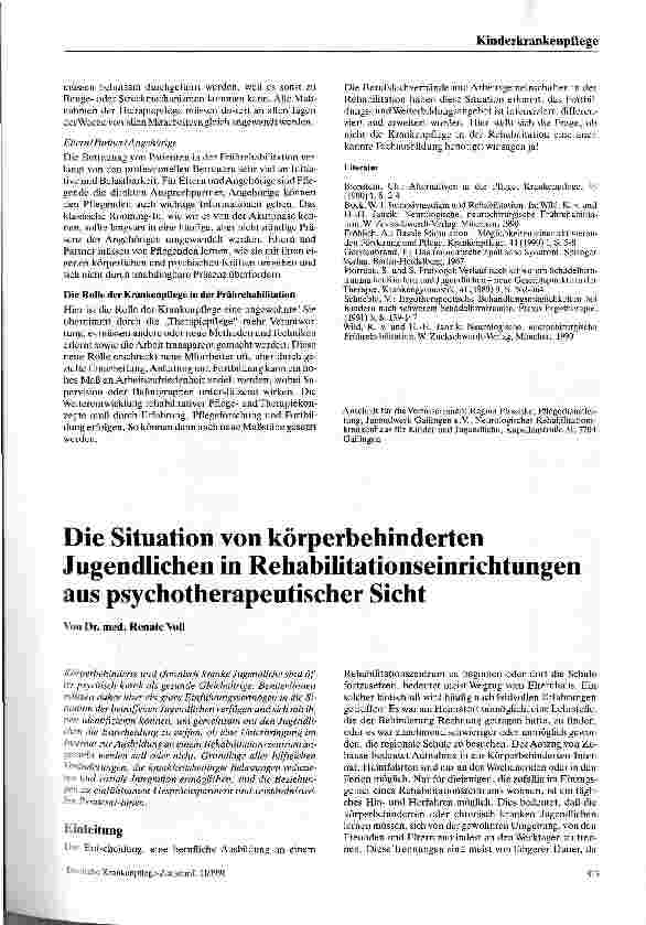 Vorschauseite 6: Frührehabilitation