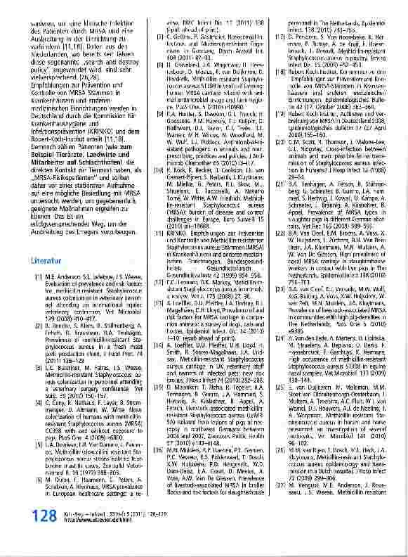Vorschauseite 3: Methicillin-resistente Staphylococcus aureus in der Veterinärmedizin und dessen Bedeutung im Gesundheitswesen