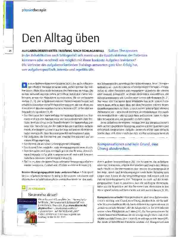 Vorschauseite 1: Den Alltag üben