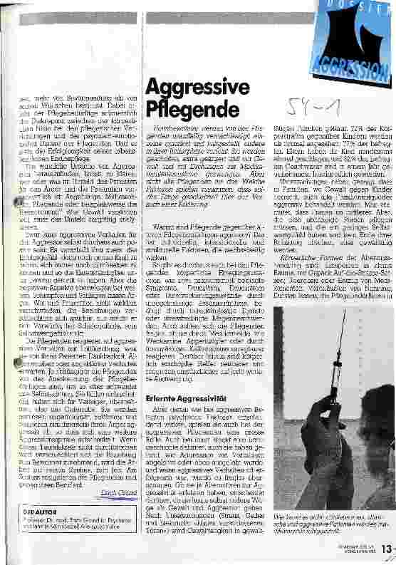 Vorschauseite 1: Aggressive Pflegende