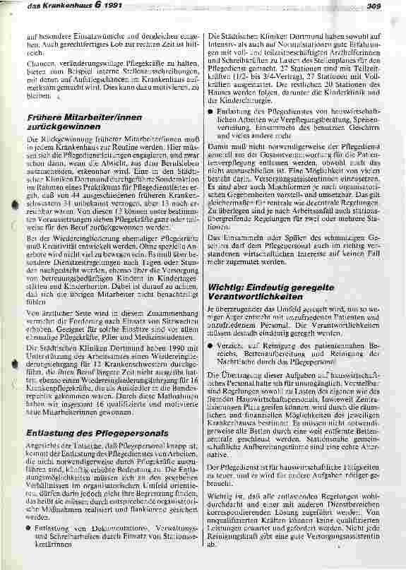 Vorschauseite 4: Maßnahmen zur Sicherstellung der Krankenpflege und Entlastung des Pflegepersonals