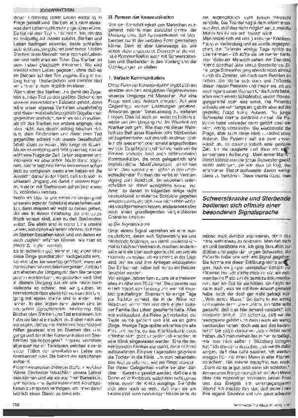 Vorschauseite 2: Kommunikation mit Sterbenden