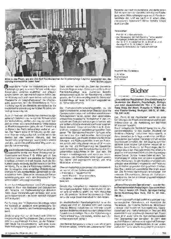 Vorschauseite 2: Weiterbildung in Fachkrankenpflege - ein fester Begriff im Bereich der Krankenpflege