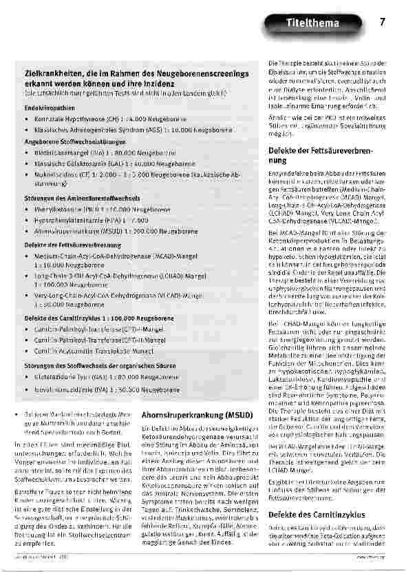 Vorschauseite 4: Neugeborenenscreening als ProphylaxemaßnahmeWas ist wichtig für die Stillberatung