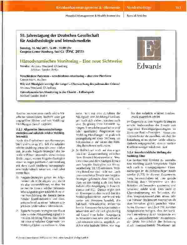 Vorschauseite 6: Mobbing am Arbeitsplatz Krankenhaus