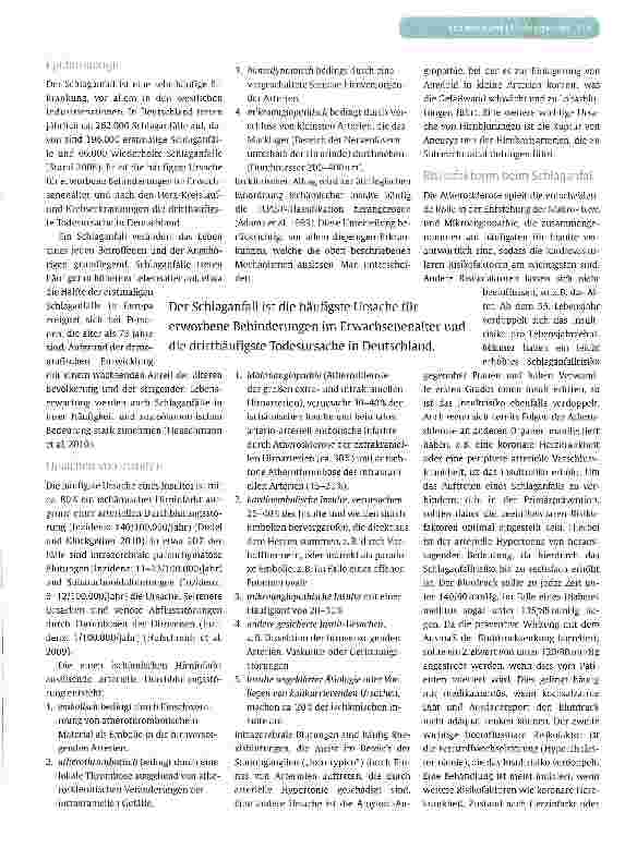 Vorschauseite 2: Der Schlaganfall - eine Übersicht