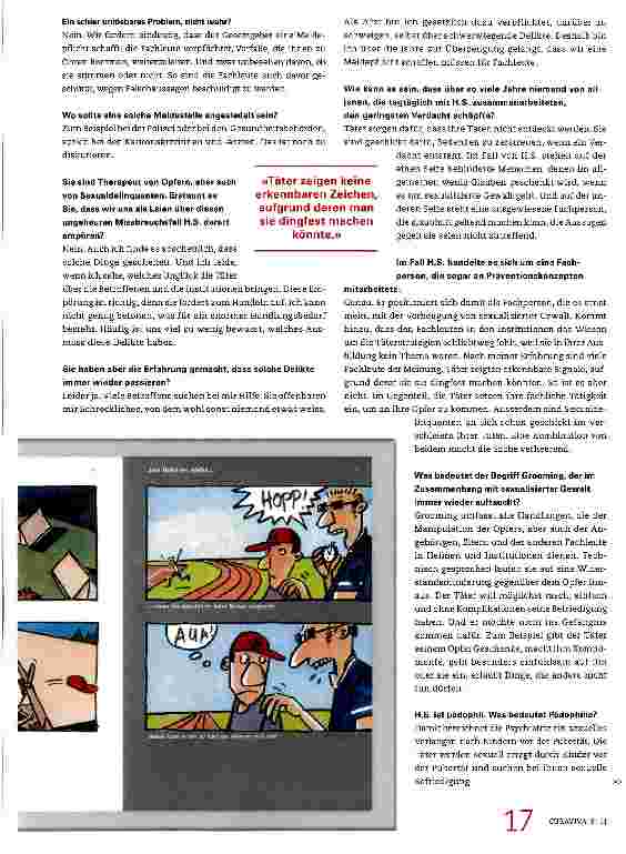 Vorschauseite 2: «Den Fachleuten in den Heimen fehlt das Wissen über die Täterstrategien»