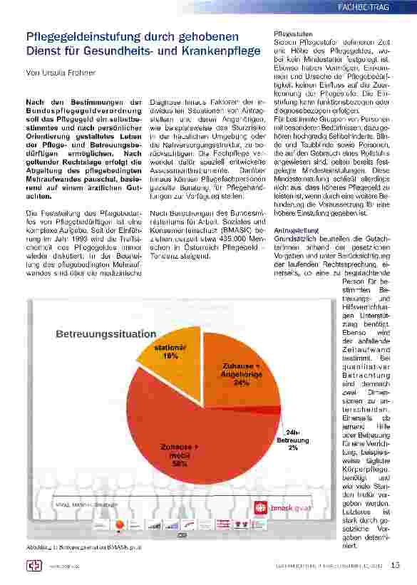 Vorschauseite 1: Pflegegeldeinstufung durch gehobenen Dienst für Gesundheitsund Krankenpflege
