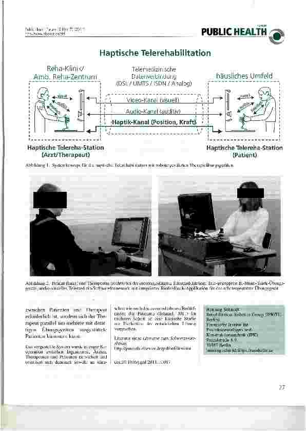Vorschauseite 2: Haptische Telerehabilitation - Robotergestützte Therapiesysteme für die fernbetreute häusliche Rehabilitation nach Schlaganfall