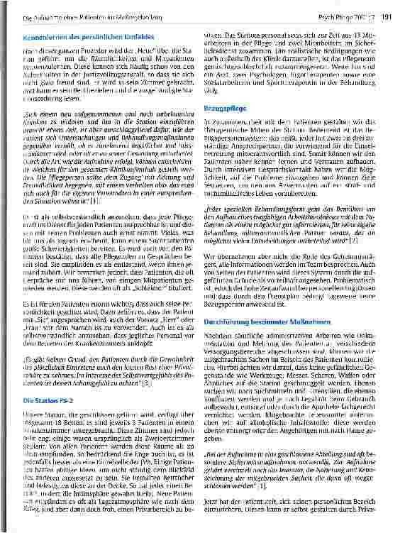 Vorschauseite 3: Die Aufnahme eines Patienten im Maßregelvollzug