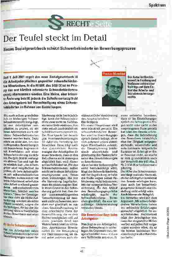 Vorschauseite 1: Der Teufel steckt im Detail