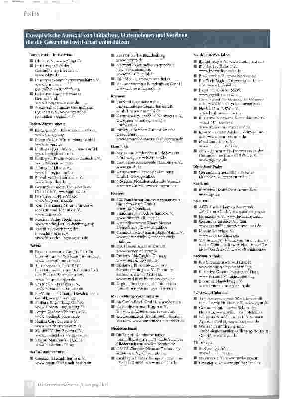 Vorschauseite 3: Gelebte Gesundheitswirtschaft