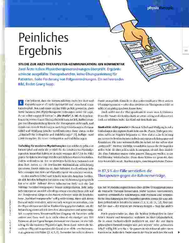 Vorschauseite 1: Peinliches Ergebnis