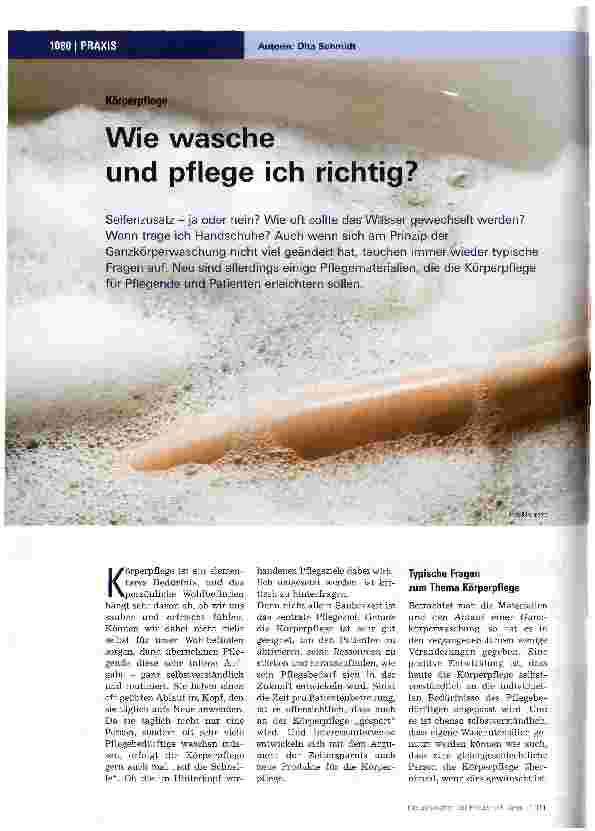 Vorschauseite 1: Wie wasche und pflege ich richtig?